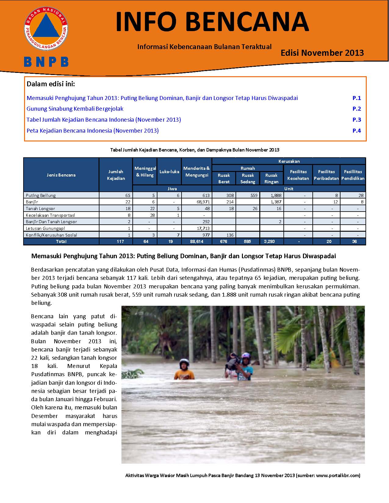 Info Bencana Edisi November 2013