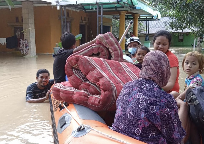 Tanggul Jebol Picu Banjir Beberapa Desa di Wilayah Kabupaten Bekasi