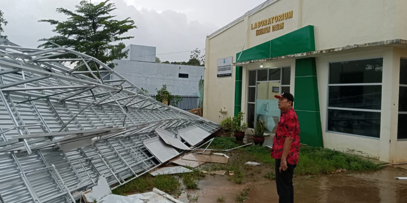 82 Rumah Alami Kerusakan Akibat Angin Puting Beliung di Kabupaten Musi Rawas
