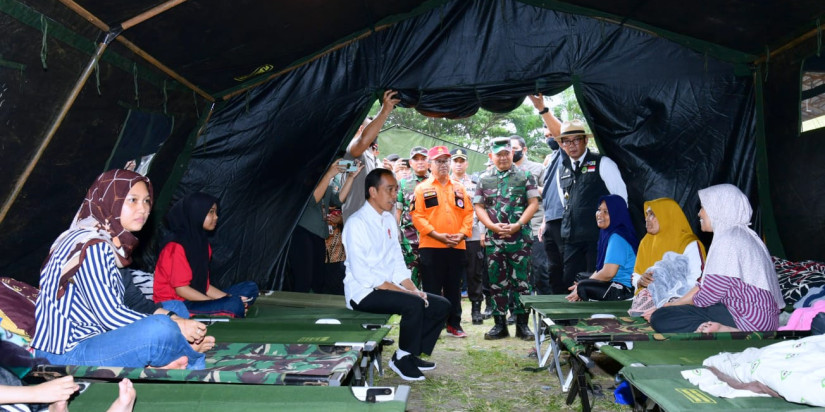 Presiden RI Meninjau Lokasi Terdampak Gempa Cianjur