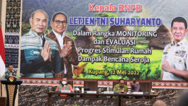 Kepala BNPB Dorong Percepatan Perbaikan Rumah Korban Siklon Tropis Seroja NTT