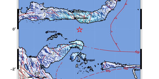 Gempa Bumi M5,2 Berpusat 65 Km Tenggara Bone Bolango
