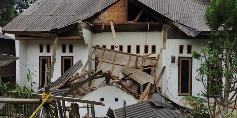 Gempabumi M 6,7 Banten, Beberapa Rumah Warga di Pandeglang Mengalami Kerusakan